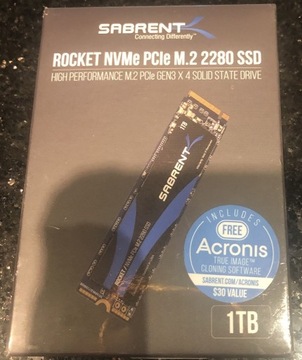 Dysk SSD Sabrent Rocket 1TB NVMe PCIe M.2 2280 GEN