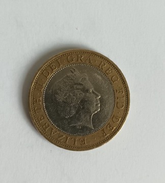 Moneta kolekcjonerska Two Pounds z 2002 roku Funt