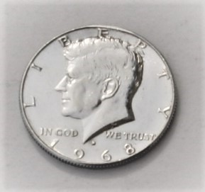 1/2 dolar 1968 D half dollar srebro Stan!!