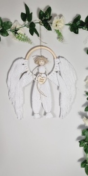 Anioł makrama dedykacja 