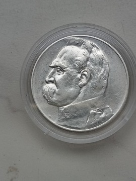 Moneta 5 zł 1934 r J Piłsudski srebro 