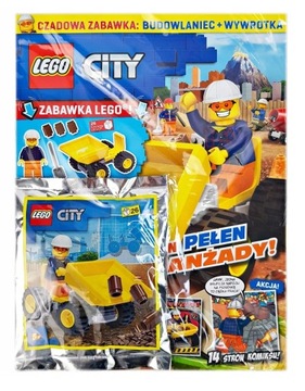 Magazyn Czasopismo LEGO City- 04/2022 - Budowlaniec z wywrotką