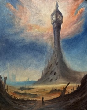 "Ostatnia nadzieja" obraz olejny 40/50 SUDAK Olaf