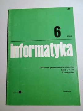 Czasopismo Informatyka 6/1988