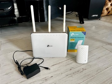 Router TP-Link Archer C9  + wzmacniacz sieci AC750