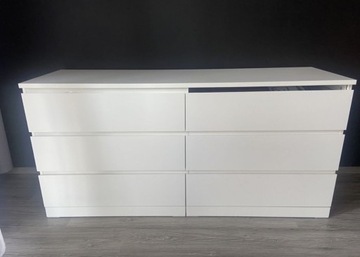 Komoda Ikea Kullen 6 szuflad biała
