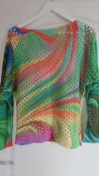 Sweterek ażurowy kolorowy