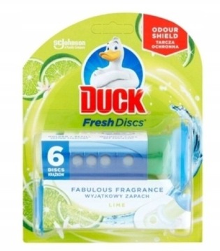 Duck Fresh Discs, Żelowy krążek do WC limonka 36ml