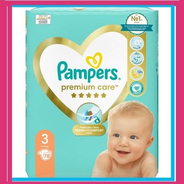 PROMOCJA Pampers Premium Care rozmiar 3 78 szt.