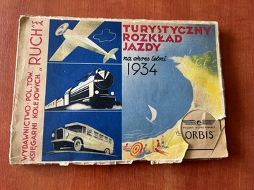 Turystyczny Rozkład Jazdy Na Okres Letni 1934