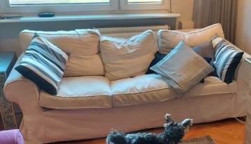kanapa EKTROP, Ikea, używana, biała