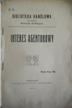 Interes Agenturowy Biblioteka Handlowa 1912