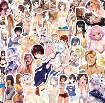 Zestaw naklejek hentai anime manga porno naklejki