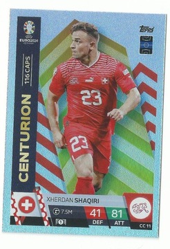 Match Attax EURO 2024 SHAQIRI CC11