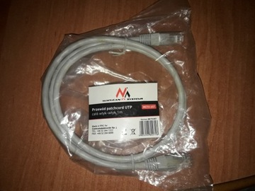 Przewód patchcord UTP, Wtyk RJ45 1metr 