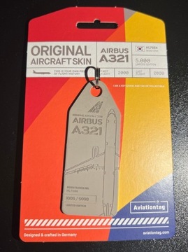 Aviationtag - Airbus A321 Asiana Airlines - Część prawdziwego samolotu