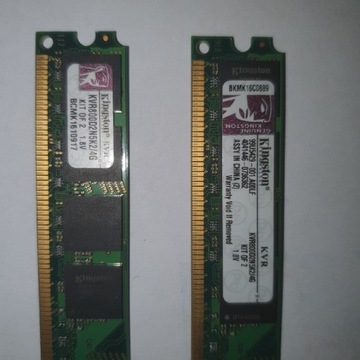 Pamięć ram kingston 4GB(2x2GB) 800MHz