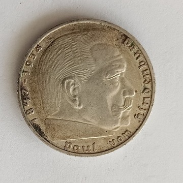 Niemcy 2 marki 1939 r.  - srebro 