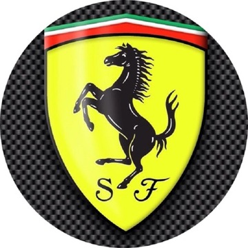 OPŁATEK NA TORT FERRARI LOGO AUTO SAMOCHÓD 30 40 