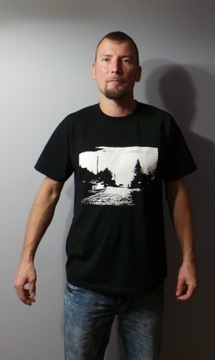T-shirt TWARÓG WE MGLE - rozmiar XL męski