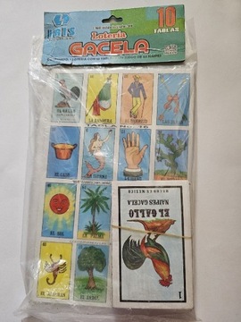 Meksykańska klasyczna gra La Loteria tablice bingo