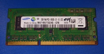 Samsung 2GB DDR3 PC3-8500S montażToruń Ciechocinek