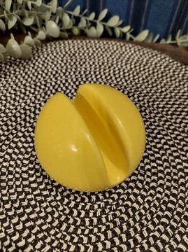 Serwetnik żółty ceramika