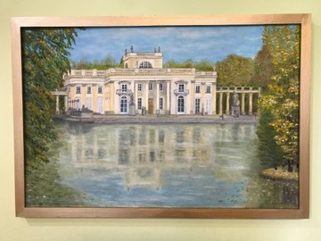 Obraz olejny  ręcznie malowany   łazienki 40x60