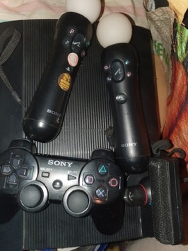 PlayStation 3 +pad +kamerka +2 kontrolery