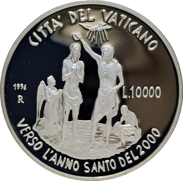Watykan 10 000 lire 1996, Ag KM#270