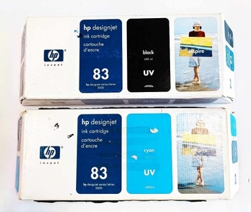 hp designjet ink cartridge 83 UV BLACK/CYAN 680ml