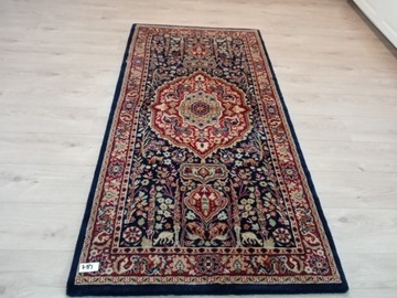 Piękny wełniany orientalny dywan 90x180cm