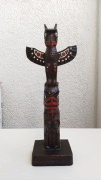 Indiański totem replika figurka rzeźba Kanada Boma