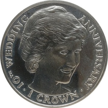 Gibraltar 1 crown 1991, KM#85