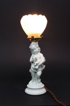 Lampa figuralna porcelana z epoki