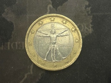 Moneta 1 euro 2002 błąd  tłoczenia 