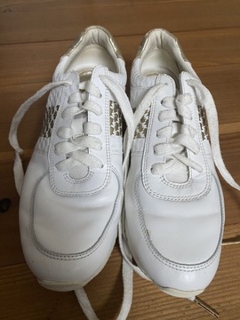 Sneakersy Michael Kors biało- złote
