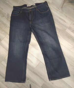 W40 ciemne jeansy męskie Burton duży rozmiar