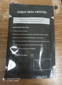 Opatrunek wentylowany Chest Seal Vented