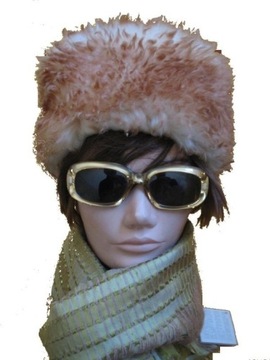 Tuscan Vintage Genuine Italy Fur Hat Czapka Futro