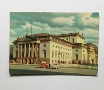 BERLIN pocztówka  Stare samochody 1964 