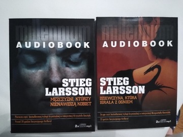 Stieg Larsson audiobooki cena za 2 sztuki/4 płyty