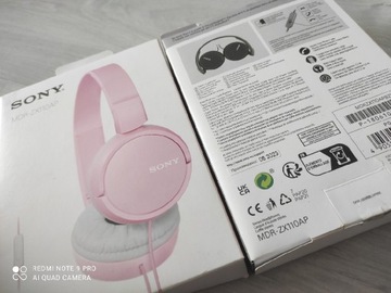 Słuchawki nauszne Sony MDR-ZX110 różowe 