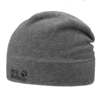 CZAPKA JACK WOLFSKIN BEANIE REAL STUFF , SZARA