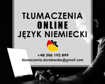 Tłumaczenia język niemiecki - Online 7 dni w tyg. 