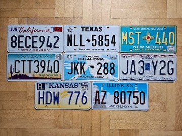 Route 66 - zestaw 8 oryginalnych tablic z USA 