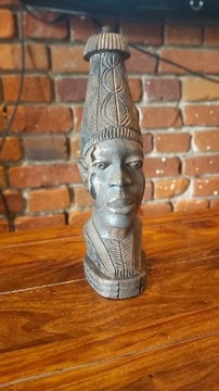 Rzezba figurka afrykanska 40cm drewno