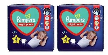 Pampers Night 4 2x25szt. 9-15 kg Pieluchomajtki