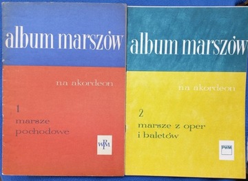 Nuty ALBUM MARSZÓW na akordeon  t. 1-2