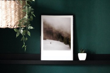 Plakat A3 Góry Tatry zimą Mgła Natura 